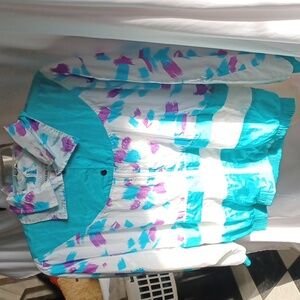 VINTAGE CASUAL ISLE 80's 90's LIGHTWEIGHT WIND BREAKER STYLE sz S, 24" PTP